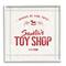 Stupell Industries Santa's Toy Shop Vintage Sign Framed Giclee Art